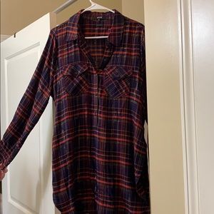 Plaid tunic